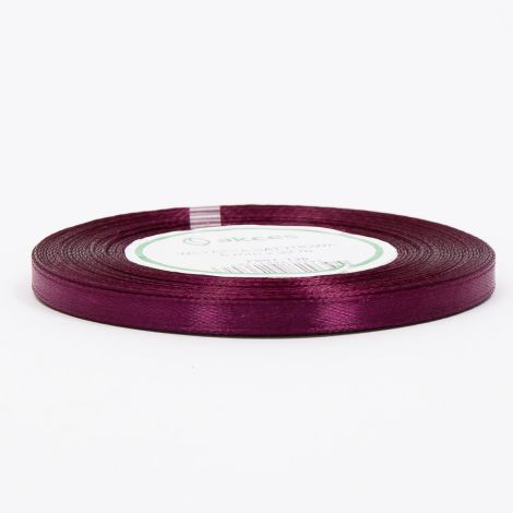 Wstążka satynowa Akces Purpurowa ciemna, 6mm x 33m